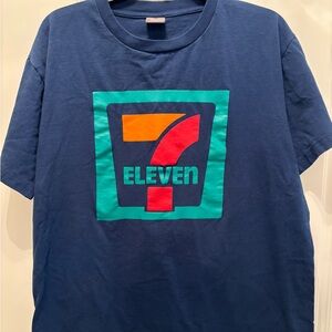7 Eleven 2 Sided Anuruk Navy Blue Short Sleeve Tee